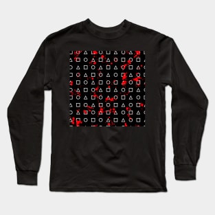 bloody shapes on black Long Sleeve T-Shirt